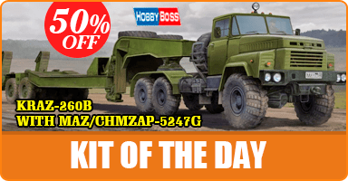 Kit of the Day: Hobby Boss 85523 1/35 Russian KrAZ-260B Tractor with MAZ/ChMZAP-5247G Semi-trailer