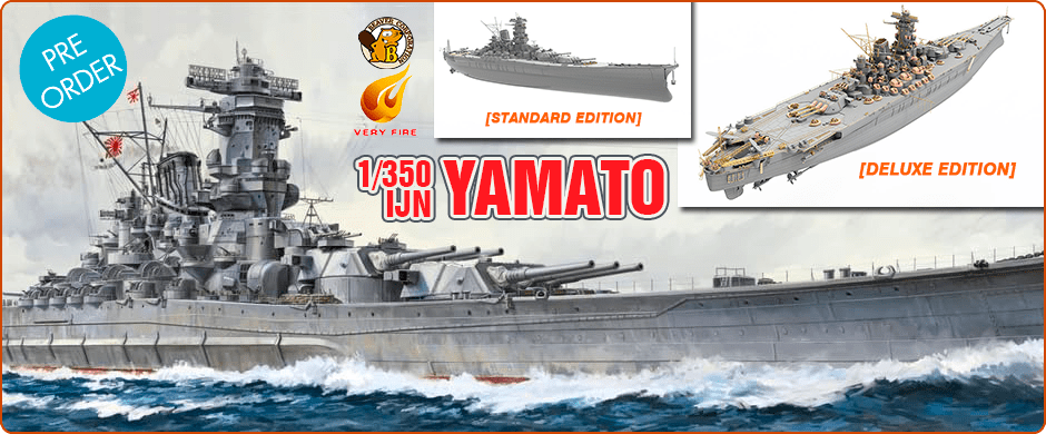 Very Fire 1/350 IJN Yamato Battleship (Standard / Deluxe Versions)