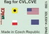 1/350 WWII US Navy Ensign Flag 3D Decals for CVL/CVE/CL/DD