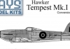 1/72 Hawker Tempest Mk.1 Conversion set for Heller Mk.5