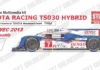 1/43 Toyota Racing TS030 WEC 2013 Bahrain/Fuji Qualify