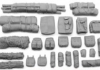 1/16 German Tank Bits-Packs,Bread Bags,Logs/Facines,