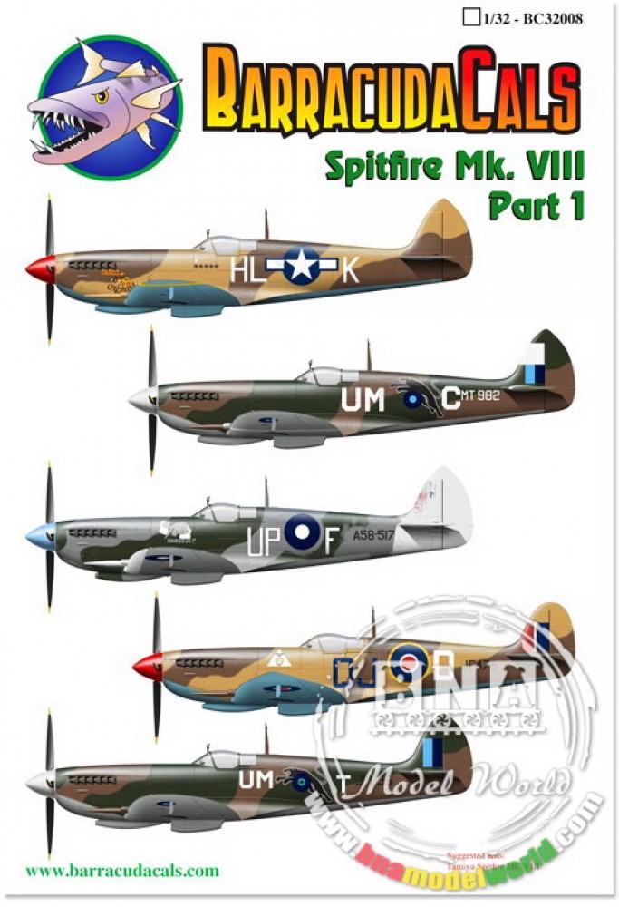 1/32 Spitfire Mk. VIII Part 1 Decals