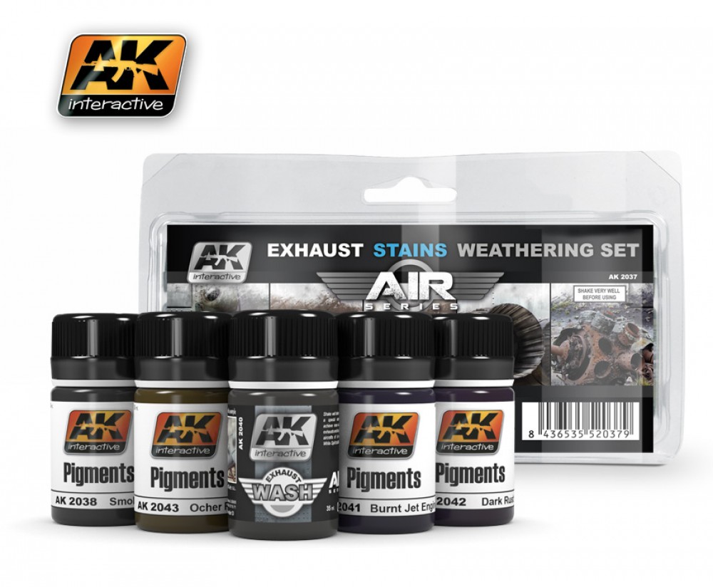 Aircraft Exhausts Stains Weathering Set (35ml x 5)