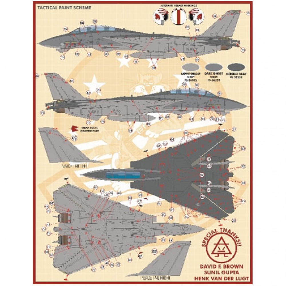 Decals for 1/72 Grumman F-14A Tomcat 