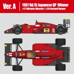 1/12 Ferrari F187/88C Ver.A: 1987 Rd.15 Japanese GP #27 Michele Alboreto  Model Factory Hiro K624