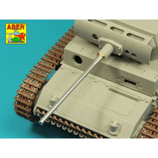 1/16 PzKpfw.III Ausf.J Late/L/M Gun Barrel 50mm KwK 39 L/60 for Das Werk/Heller kits