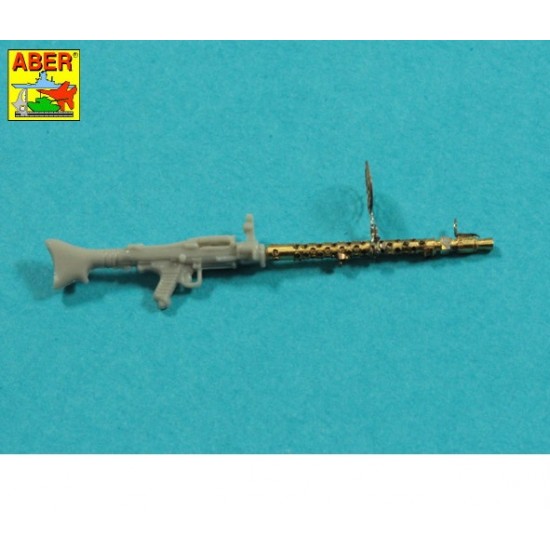 1/35 Gun Barrel for German Machine Gun MG34 with Panzerschild