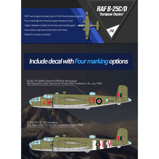 1/48 RAF B-25C/D European Theatre
