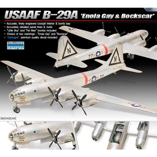 1/72 USAAF B-29A Superfortress Enola Gay and Bockscar