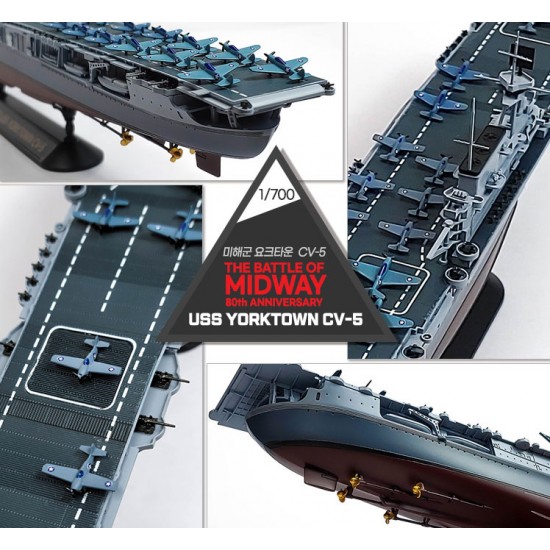 1/700 USS Yorktown CV-5 Battle of Midway 80th Anniversary