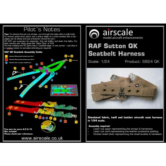 1/24 RAF Seatbelts (Sutton Harness)