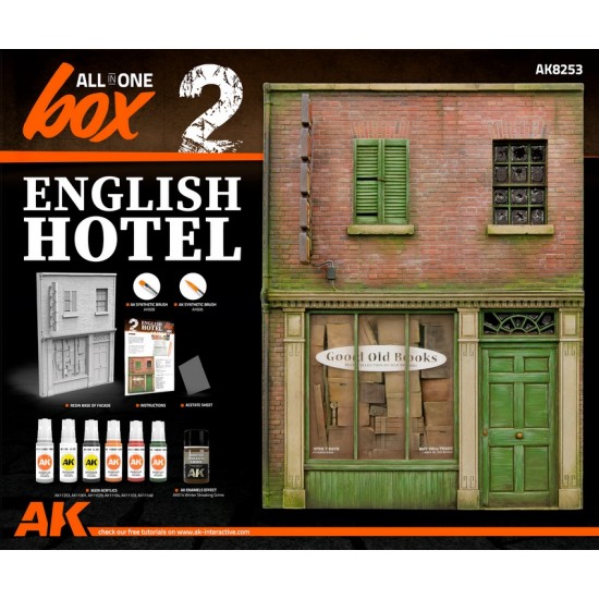 All In One Set -Box 2 - English Hotel (resin base, paints, effects, brush)