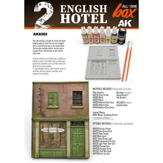 All In One Set -Box 2 - English Hotel (resin base, paints, effects, brush)