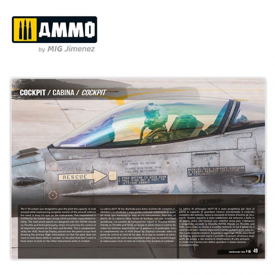 F-16 Fighting Falcon VIPER Visual Modelers Guide (Multilingual: English, Spanish, Italian)