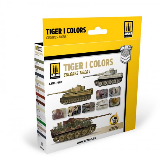 Acrylic Paint Set - Tiger I Colours (12x 17ml)