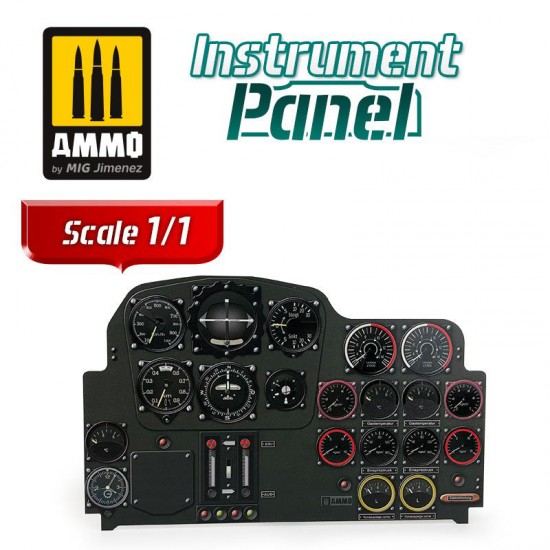 1/1 Messerschmitt Me 262 A1 Instrument Panel (648 x 405 x 30 mm)