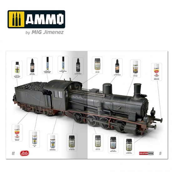 Ammo Rail Center Solution Book #01 - How to Weather German Trains (64 pages)