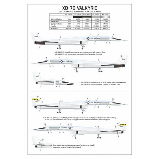 1/144 North American XB-70 Valkyrie Strategic Bomber