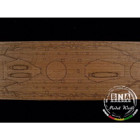 1/350 German Battleship Markgraf Wooden Deck w/PE for ICM Model kit #S.005