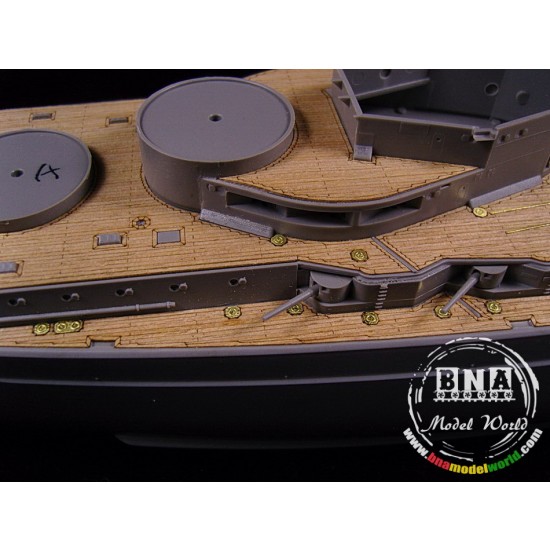 1/350 German Battleship Markgraf Wooden Deck w/PE for ICM Model kit #S.005