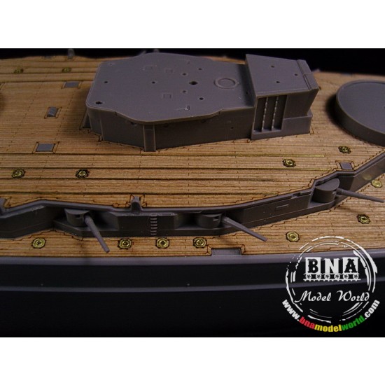 1/350 German Battleship Markgraf Wooden Deck w/PE for ICM Model kit #S.005