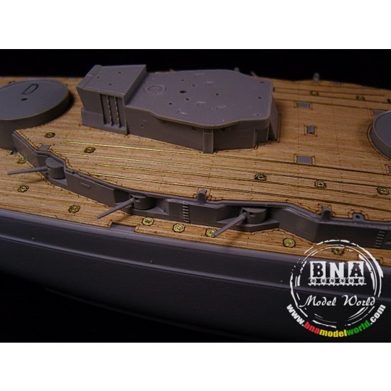 1/350 German Battleship Markgraf Wooden Deck w/PE for ICM Model kit #S.005