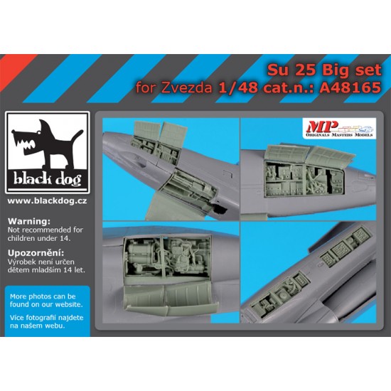 1/48 Sukhoi SU-25 Super Detail Set for Zvezda kits