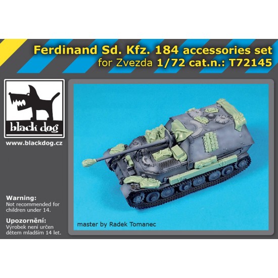 1/72 Ferdinand SdKfz 184 Accesssories Set for Zvezda kits