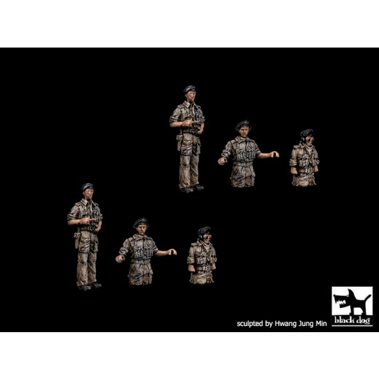 1/72 British Tank Crew, Africa (6 figures)