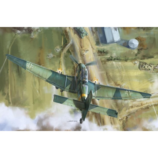 1/35 Junkers Ju87 G1/G2 Stuka Dive-bomber and Ground-attack Aircraft