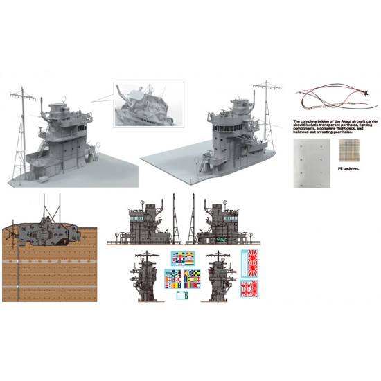 1/35 Akagi Bridge w/Flight Deck 'Battle of Pearl Harbor'