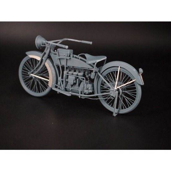 1/24 75mm Indian Racer 8-valve Motorcycle with Figure