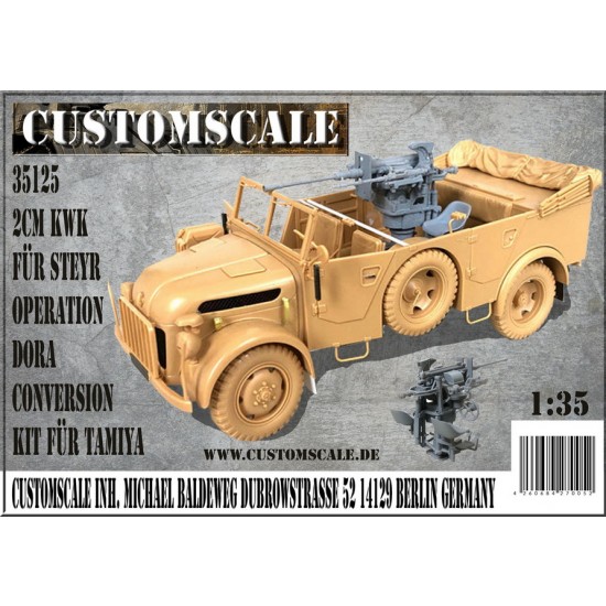 1/35 2cm KwK for Steyr - Operation Dora Conversion kit