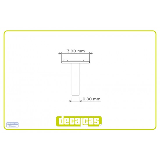 1/12 Dzus Quick Release Fasteners - Type 1 Bonnet Pins (20pcs)