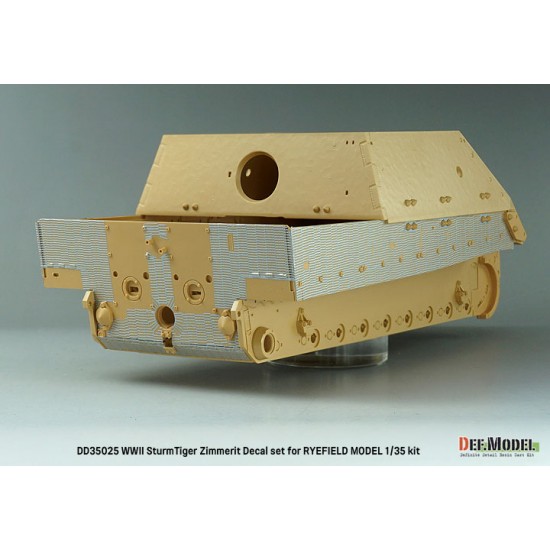 1/35 WWII SturmTiger Zimmerit Decal set for Rye Field Model