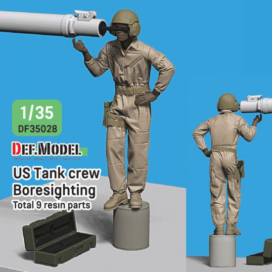 1/35 US M1 Tank Crew Boresighting w/3D M27A3 Boresight