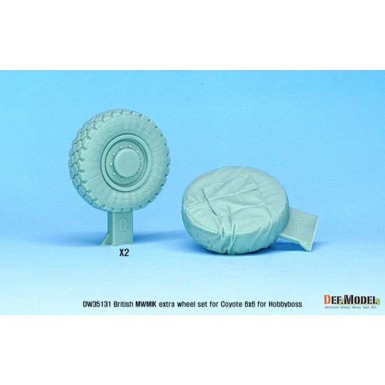 1/35 British MWMIK 6X6 Coyote Extra Sagged Wheel set for HobbyBoss kits