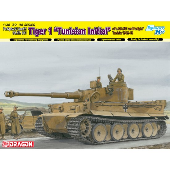 1/35 PzKpfw.VI Ausf.E SdKfz.181 Tiger I Tunisian Initial sPzAbt.501 & Pz.Rgt.7 Tunisia