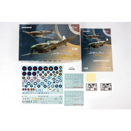 1/48 Spitfire Story Southern Star Dual Combo: WWII British Supermarine Spitfire Mk.Vb Vc [Limited Edition]