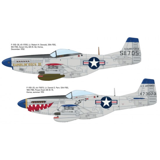 1/48 Korea War Dual Combo: US F-51D & RF-51D Mustang [Limited Edition]