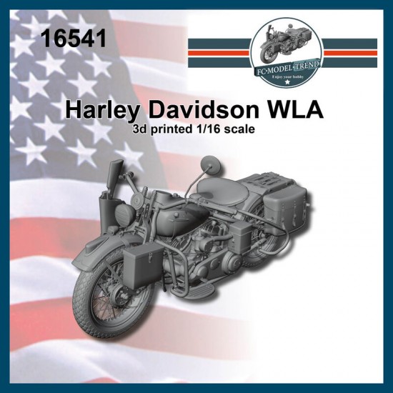 1/16 Harley-Davidson WLA Motorcycle 3D Printed Kit