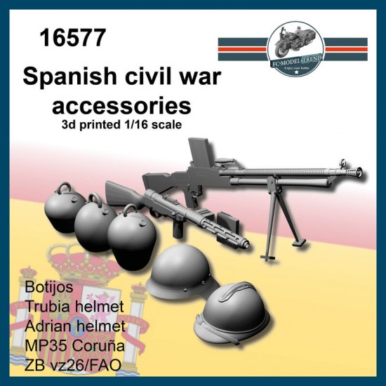 1/16 Spanish Civil War Accessories (3D Printed Kit)