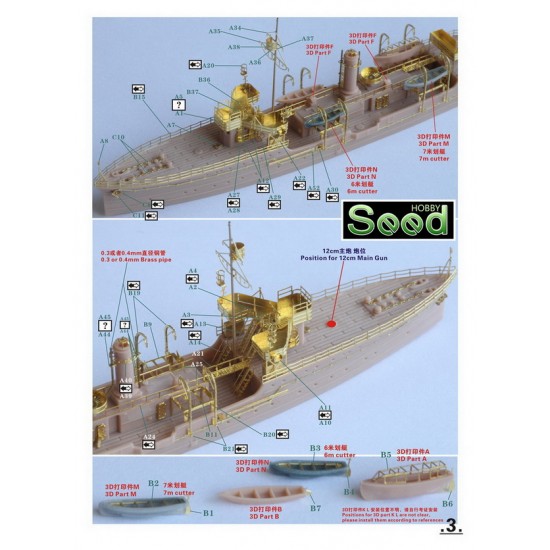 1/700 WWII IJN Gunboat Saga Resin Model Kit
