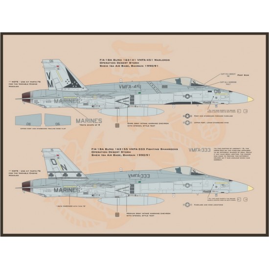 1/32 F/A-18A/C Hornets Swarm Decal