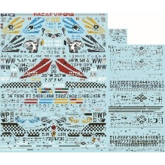 Decals for 1/48  PACAF F-16 Viper Demo