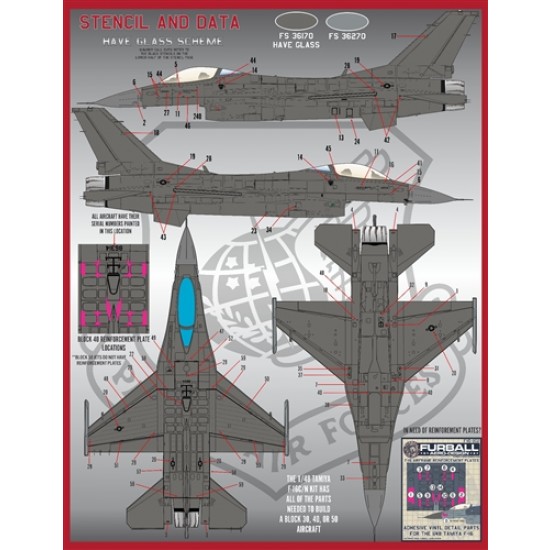 Decals for 1/48  PACAF F-16 Viper Demo