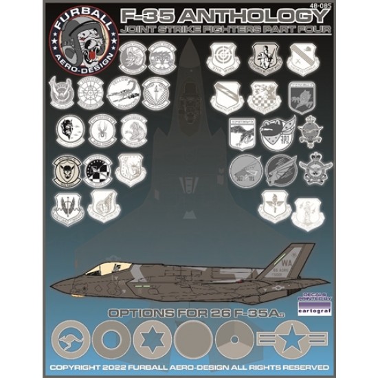 Decals for 1/48 F-35A Lightning II Anthology Part 4