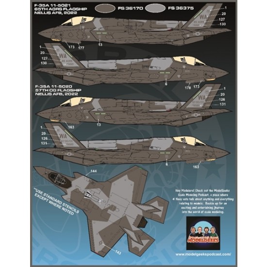 Decals for 1/48 F-35A Lightning II Anthology Part 4