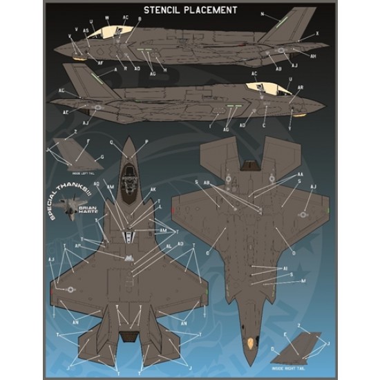 Decals for 1/48 F-35A Lightning II Anthology Part 4